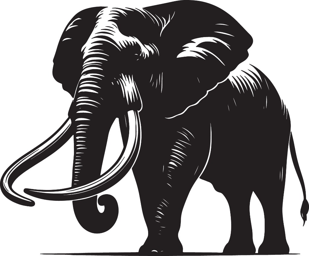 Tusker Knowledge Vault Mascot Emblem